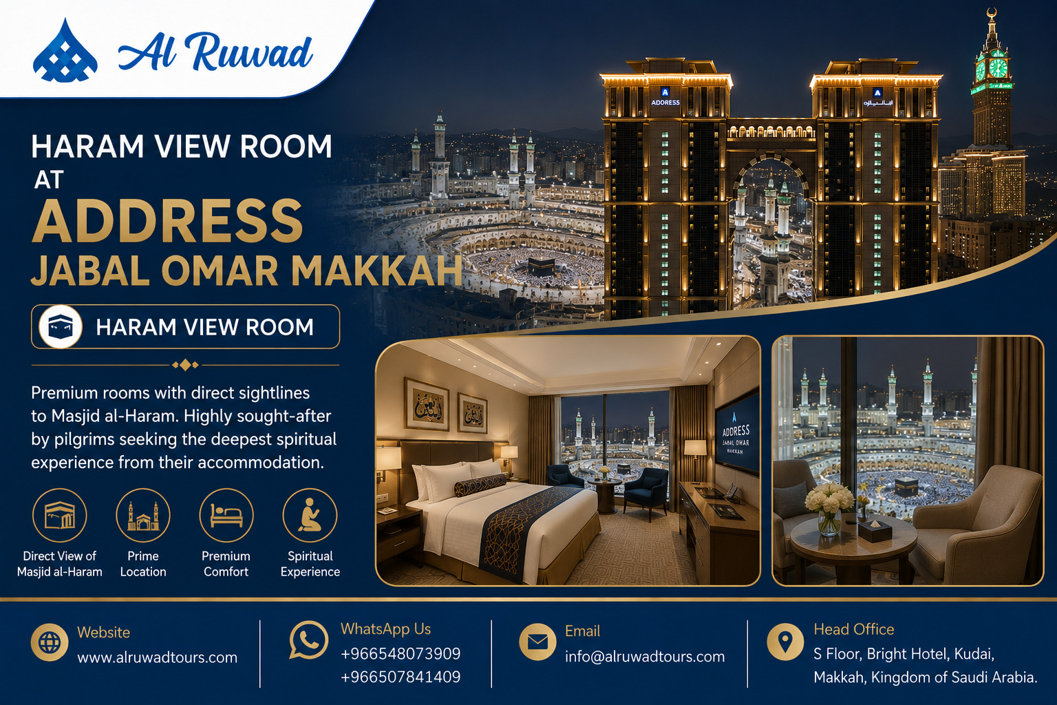 Haram View Room at Address Jabal Omar Makkah